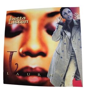 Laurnea Betta Listen 1997 Promo Album Poster 12x12 Double Sided Epic Funk / Soul